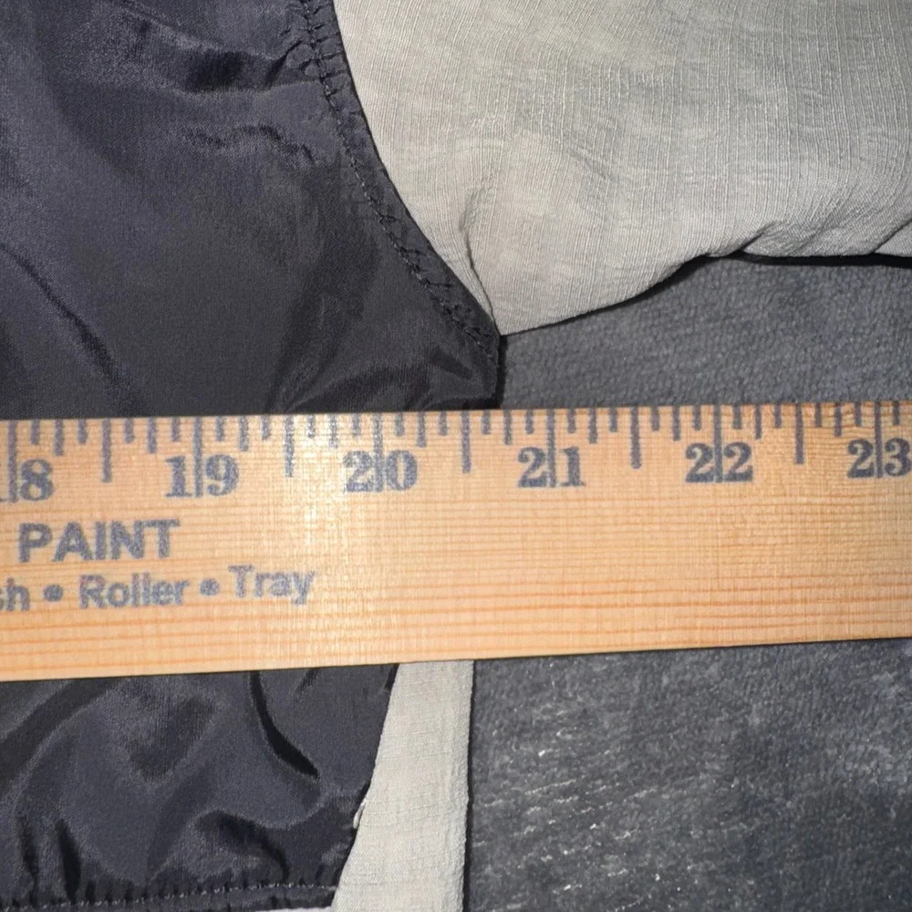Mens Small The North Face Jacket Black Tan Excellent Hooded Zip Up